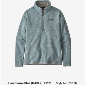 Patagonia Women's Blue Quarter-Zip Fleece